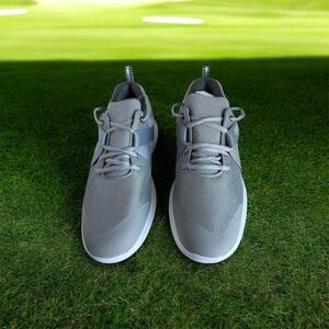 FootJoy Men's Gray and White Spikeless Golf Shoes BRAND NEW